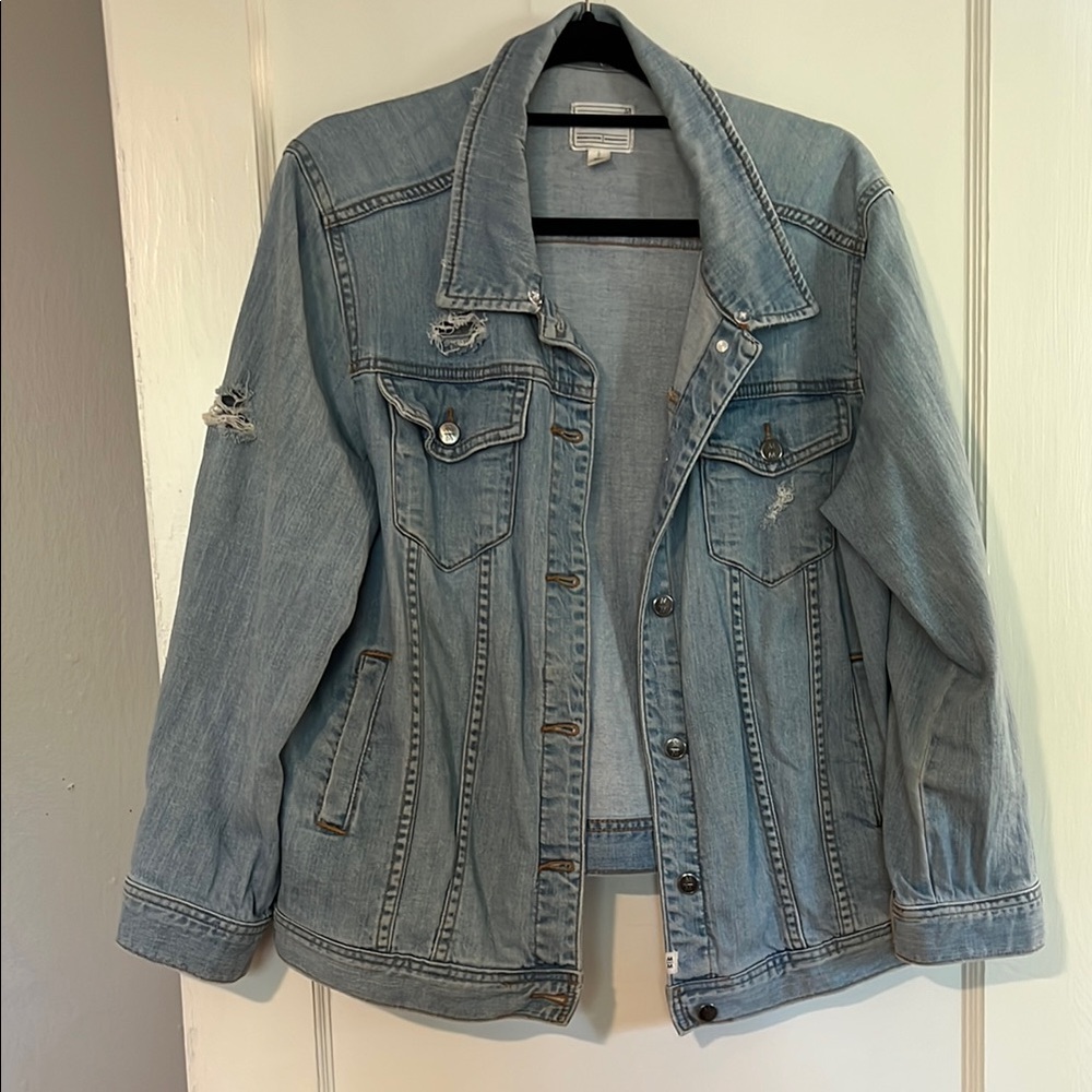 Melrose and Market Blue Jean Jacket Oversized Fit